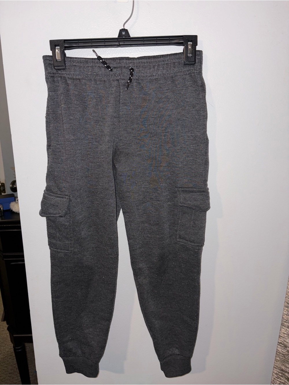 Boy's Gray Cargo Jogger Sweatpants